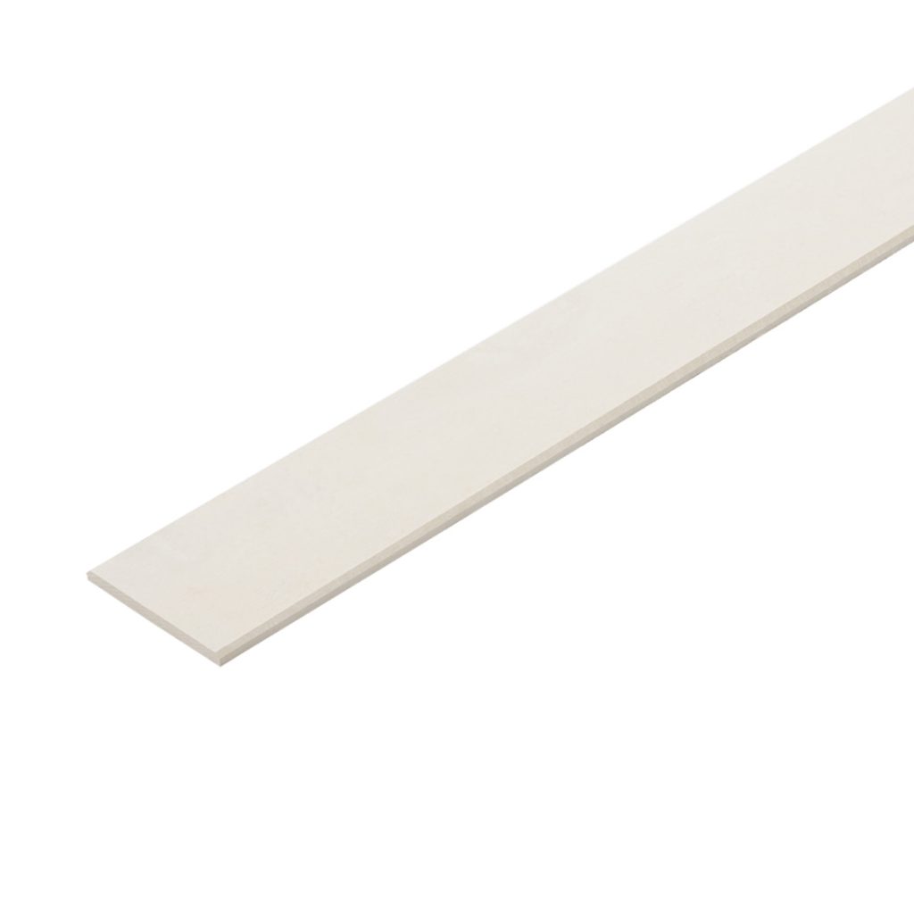 Ceiling Strip Smooth Uncolored V-Cut Edge 8x100x3000mm