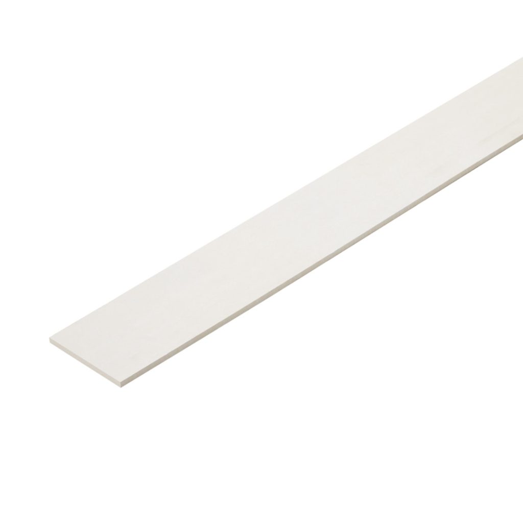 Ceiling Strip Smooth Uncolored Square-Cut Edge 8x75x3000mm